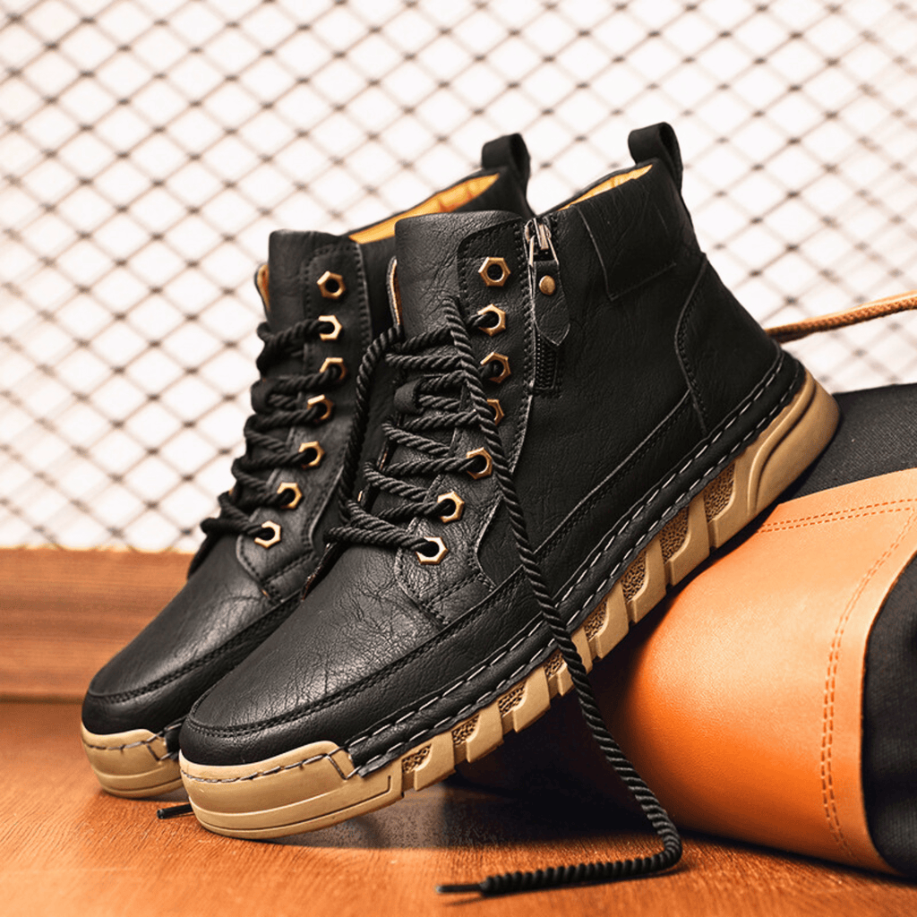 BOTTES EN CUIR POUR HOMME